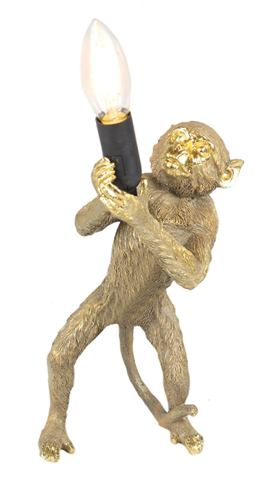 Large Resin Monkey Lamp - Click Image to Close